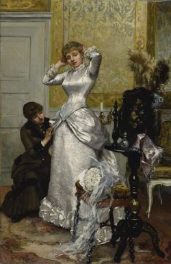 Peinture sur toile de Ernst Rudolf Dressing The Bride 1882 reproduction peinte à la main