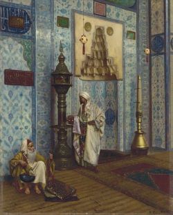 Peinture sur toile de Ernst Rudolf In The Mosque reproduction peinte à la main