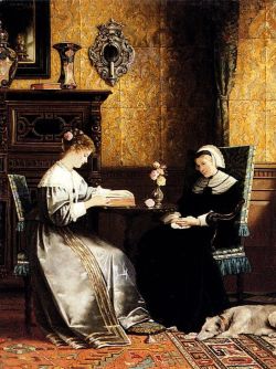 Peinture sur toile de Ernst Rudolf Reading A Book reproduction peinte à la main