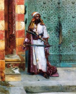 Peinture sur toile de Ernst Rudolf Standing Guard reproduction peinte à la main