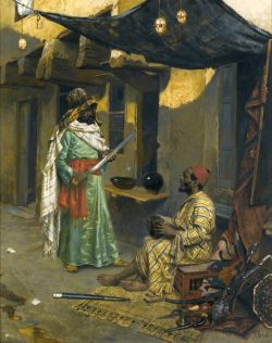 Peinture sur toile de Ernst Rudolf The Arms Merchant 1885 reproduction peinte à la main