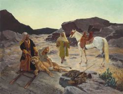 Peinture sur toile de Ernst Rudolf The Captured Lion reproduction peinte à la main