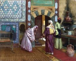 Peinture sur toile de Ernst Rudolf The Hammam reproduction peinte à la main