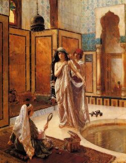 Peinture sur toile de Ernst Rudolf The Harem Bath reproduction peinte à la main