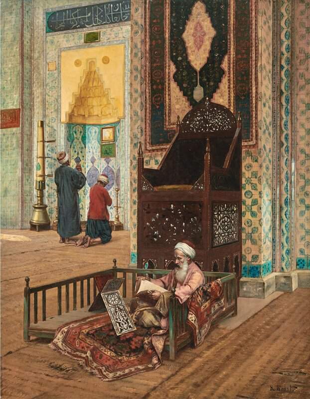 Ernst Rudolf The Mosque Of Rustem Pasha Constantinople