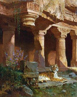 Peinture sur toile de Ernst Rudolf Tiger At Res reproduction peinte à la main