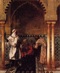 Peinture sur toile de Ernst, Un sage Arabe reproduction peinte à la main