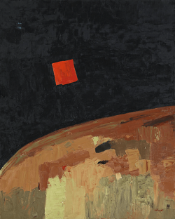 Peinture sur toile de Etel Adnan, Untitled, 1973 reproduction peinte à la main