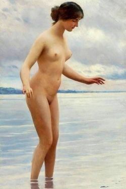 Peinture sur toile de Eugene De Blaas In The Water reproduction peinte à la main