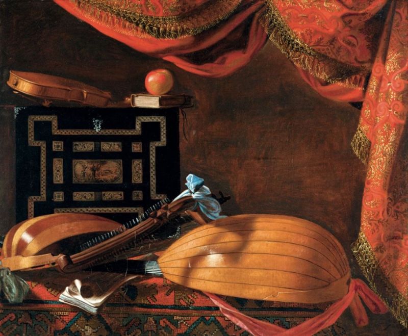 Evaristo Baschenis Nature Morte Aux Instruments De Musique C. 1665-70