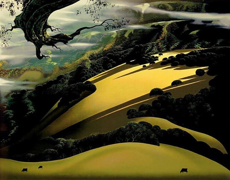 Eyvind Earle Memories Of Santa Ynez 1974