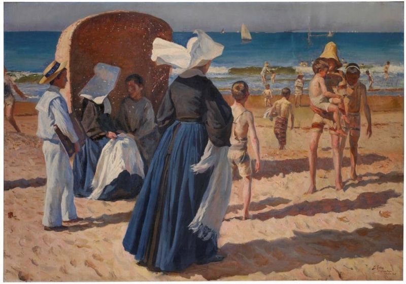 Federico Godoy Castro, En la Playa del Sanatorio de Santa Clara