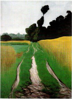 Felix Vallotton Chemin Sous La Pluie 1914 reproduction peinte à la main