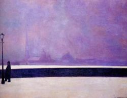 Felix Vallotton, Neva, brouillard léger - 1913 reproduction peinte à la main