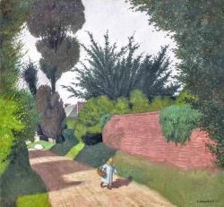 Felix Vallotton, Path With Little Girl Carrying A Basket, 1911 reproduction peinte à la main