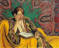 Felix Vallotton The Reader 1922 reproduction peinte à la main