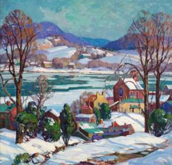 Fern Coppedge The Delaware Valley reproduction peinte à la main