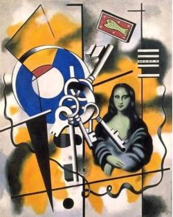 Peinture sur toile de Fernand Leger La Joconde Aux Cles 1930 reproduction peinte à la main
