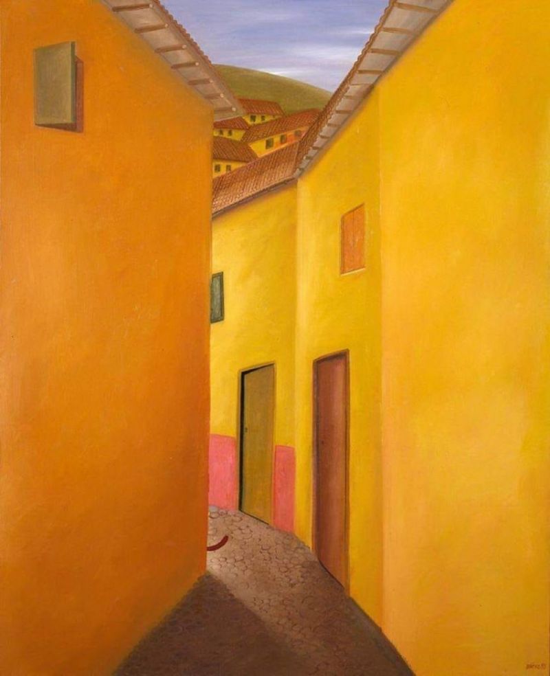 Fernando Botero Dog Turning A Corner - 1980