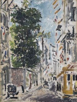 Filippo De Pisis Rue Cassette Paris 1931 reproduction peinte à la main