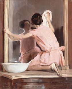 Francesco Galante The Little Housewife 1932 reproduction peinte à la main