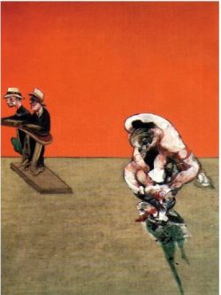 Peinture sur toile de Francis Bacon, Crucifixion reproduction peinte à la main