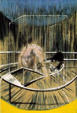 Peinture sur toile de Francis Bacon, Étude pour un nu accroupi reproduction peinte à la main