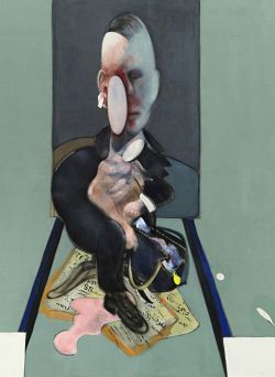 Peinture sur toile de Francis Bacon triptyque,  Enthousiasme désespéré 1976 - Partie 1 reproduction peinte à la main