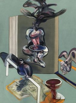 Peinture sur toile de Francis Bacon triptyque,  Enthousiasme désespéré 1976 - Partie 2 reproduction peinte à la main