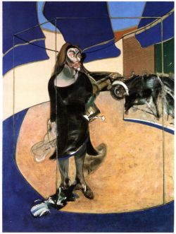 Peinture sur toile de Francis Bacon, Portrait d'Isabel Rawsthorne debout dans une rue de Soho reproduction peinte à la main