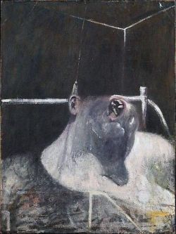 Peinture sur toile de Francis Bacon, Tête 4 reproduction peinte à la main