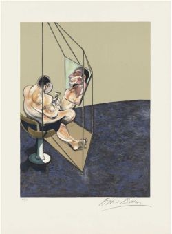 Peinture sur toile de Francis Bacon triptyque, Trois études de dos d'Homme - partie 1 reproduction peinte à la main