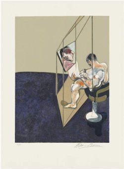 Francis Bacon triptyque, Trois études de dos d'Homme - partie 3 reproduction peinte à la main