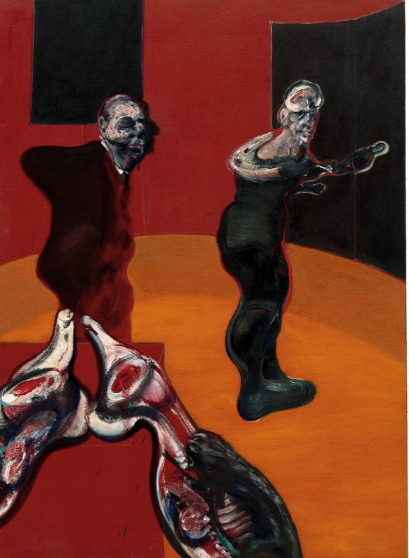 Francis Bacon triptyque, Trois études pour une crucifixion - partie 1