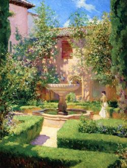 Francis Luis Mora, Granada, 1909 reproduction peinte à la main
