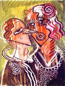 Peinture sur toile de Francis Picabia Carnaval reproduction peinte à la main
