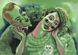 Peinture sur toile de Francis Picabia Coquetterie - 1927 reproduction peinte à la main