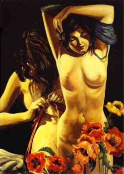 Peinture sur toile de Francis Picabia Deux Femmes Avec Des Coquelicots reproduction peinte à la main