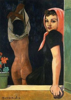 Peinture sur toile de Francis Picabia Femmes A La Fenetre reproduction peinte à la main