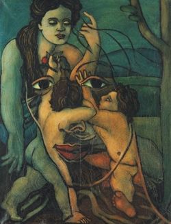Peinture sur toile de Francis Picabia Geminis reproduction peinte à la main