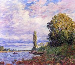 Peinture sur toile de Francis Picabia L Effet Du Soleil Sur Les Berges Du Loing reproduction peinte à la main