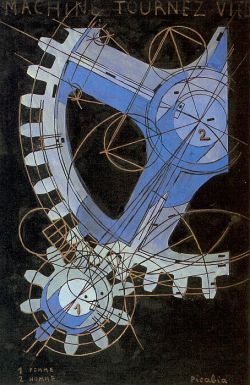 Peinture sur toile de Francis Picabia La Machine Tourne Rapidement reproduction peinte à la main