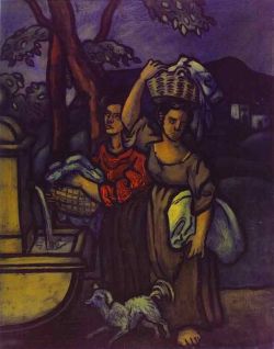 Peinture sur toile de Francis Picabia Les Lavandieres reproduction peinte à la main