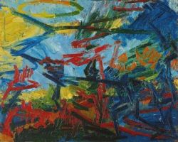 Frank Auerbach, Bacchus and Ariadne, 1971 reproduction peinte à la main