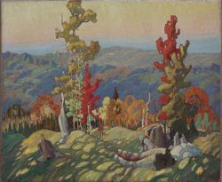 Frank Carmichael Festive Autumn reproduction peinte à la main