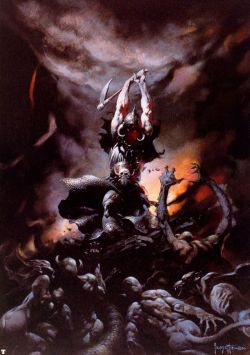 Frank Frazetta Death Dealer 2 reproduction peinte à la main