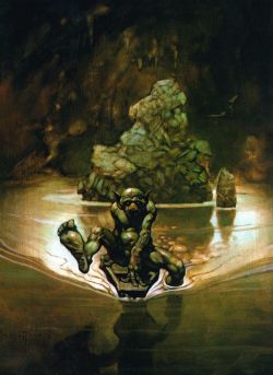 Frank Frazetta Gollum reproduction peinte à la main