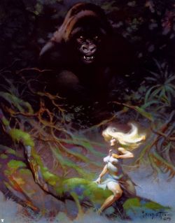 Frank Frazetta King Kong reproduction peinte à la main