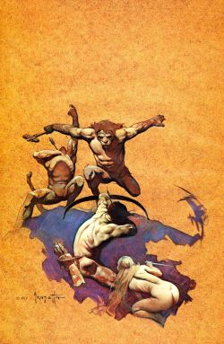 Frank Frazetta Land Of Terror reproduction peinte à la main