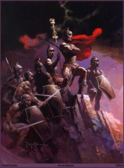 Frank Frazetta Seven Romans reproduction peinte à la main